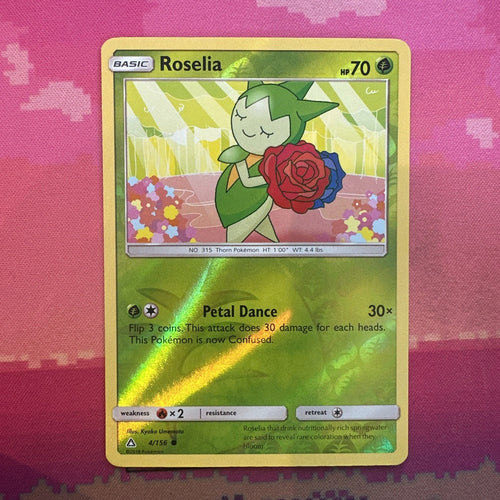 Pokemon Card Roselia Ultra Prism Reverse Holo 4/156 Near Mint