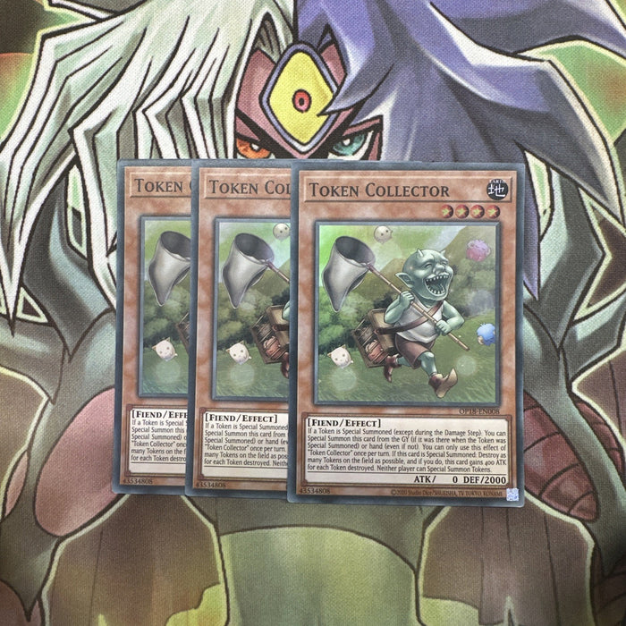 OP18-EN008 x3 Token Collector Super Rare Excellent Condition Yugioh