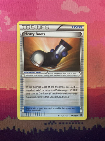 Pokemon Card Heavy Boots Breakthrough Uncommon 141/162 Near Mint