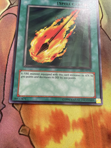 TP1-E010 Burning Spear (TP1-010) - Rare - NM Yugioh (back)
