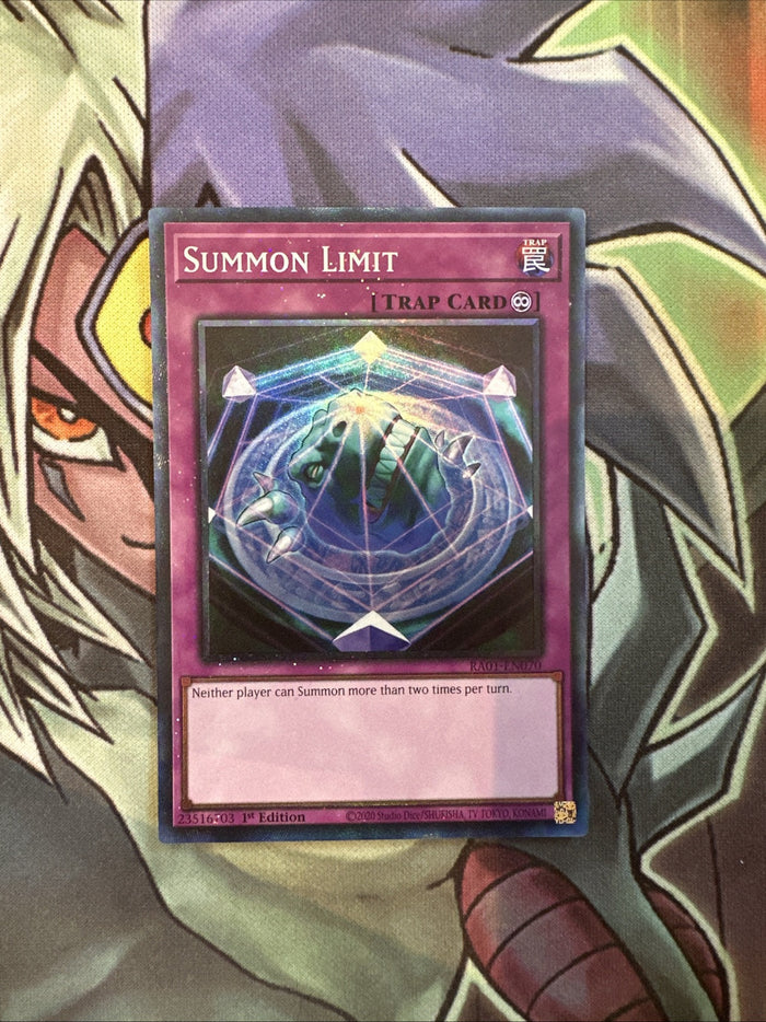 RA01-EN070 Summon Limit Collectors Rare 1st Edition NM Yugioh Card