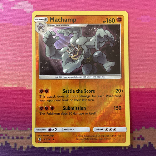 Pokemon Card Machamp Guardians Rising Reverse Holo Rare 65/145 Near Mint