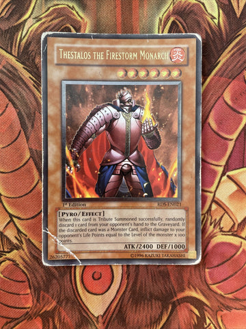 RDS-EN021 Thestalos the Firestorm Monarch Ultimate Rare 1st Edition Yugioh