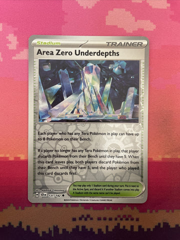 Pokemon Card Area Zero Underdepths Stellar Crown Reverse Holo 131/142 NM