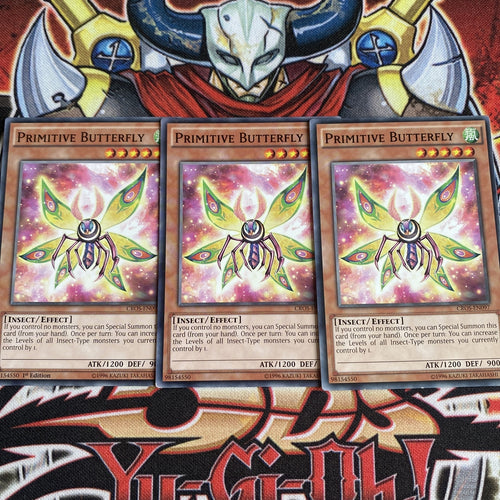 CROS-EN097 x3 Primitive Butterfly Yugioh Playset