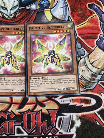 CROS-EN097 x3 Primitive Butterfly Yugioh Playset (back)