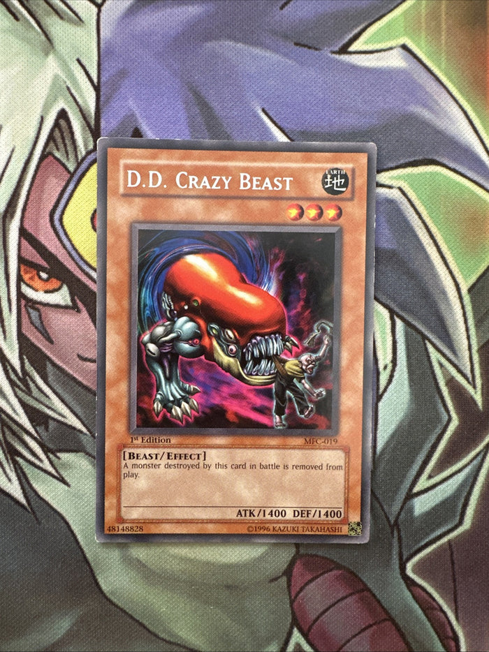 MFC-019 D.D. Crazy Beast Rare 1st Edition NM Yugioh Card