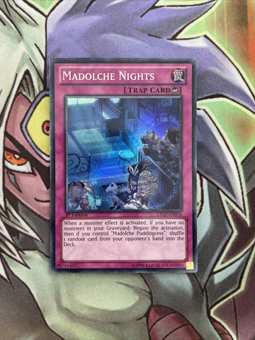 LTGY-EN076 Madolche Nights Super Rare 1st Edition NM Yugioh Card