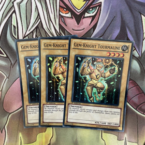 HA05-EN003 x3 Gem-Knight Tourmaline Super Rare Excellent Condition Yugioh