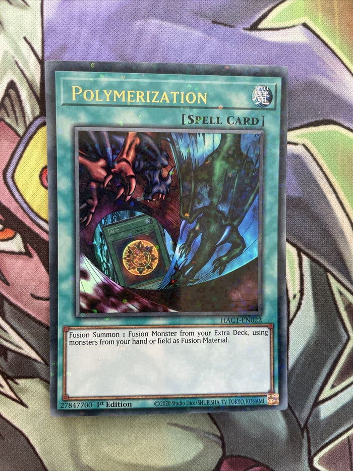 HAC1-EN022 Polymerization Ultra Rare Duel Terminal 1st Edition NM Yugioh Card