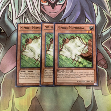 LCYW-EN235 x3 Nimble Momonga Common Excellent Condition Yugioh