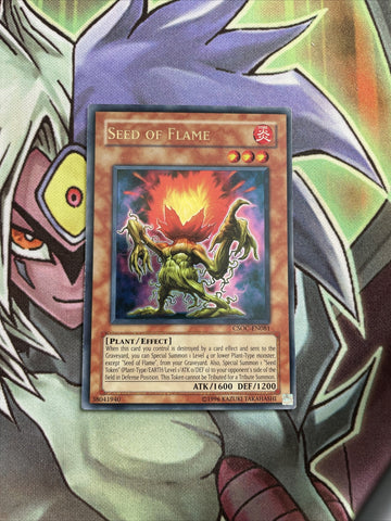 CSOC-EN081 Seed Of Flame Ultra Rare UNL Edition NM Yugioh Card