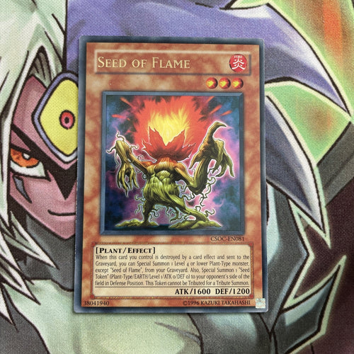 CSOC-EN081 Seed Of Flame Ultra Rare UNL Edition NM Yugioh Card