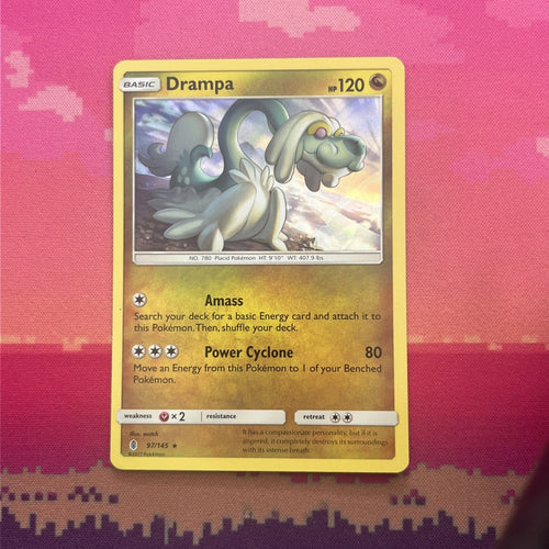 Pokemon Card Drampa Guardians Rising Holo Rare 97/145 NM