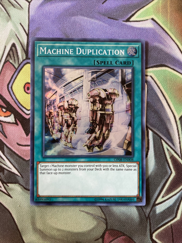 OP08-EN008 Machine Duplication Super Rare 1st Edition NM Yugioh Card