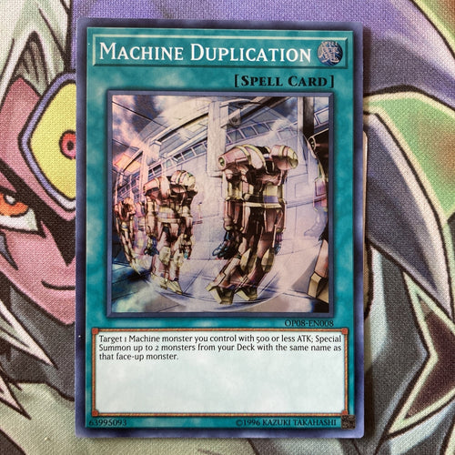 OP08-EN008 Machine Duplication Super Rare 1st Edition NM Yugioh Card