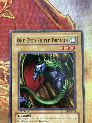 mrl-e127 One-Eyed Shield Dragon 1st Edition (NM/NM+) Common Yugioh! (back)