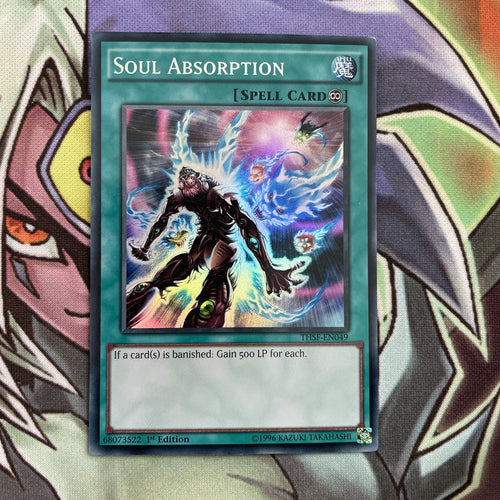 THSF-EN049 Soul Absorption Super Rare 1st Edition NM Yugioh Card