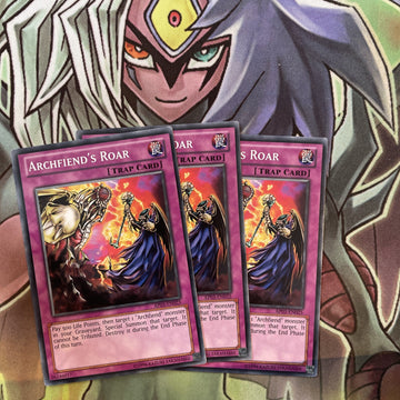 AP03-EN025 x3 Archfiend's Roar Common Excellent Condition Yugioh