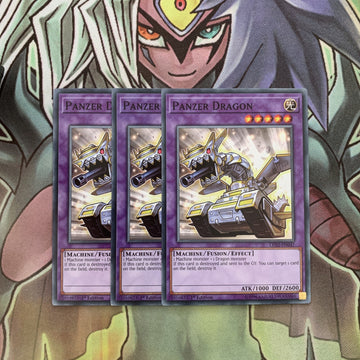 LED2-EN047 x3 Panzer Dragon Common Excellent Condition Yugioh