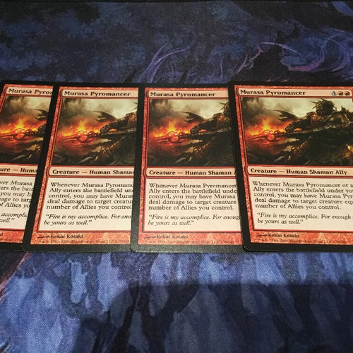 x4 Murasa Pyromancer - Zendikar Excellent Magic MTG