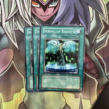 DB2-EN185 x3 Spring of Rebirth Common Excellent Condition Yugioh