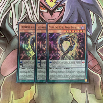 MACR-EN018 x3 Supreme King Gate Infinity Super Rare Excellent Condition Yugioh