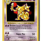 Pokemon Card Kadabra Unlimited LP Base Set Shadowless 032/102