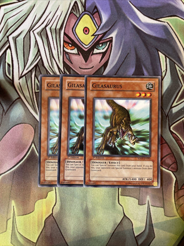 SD09-EN005 x3 Gilasaurus Common Excellent Condition Yugioh