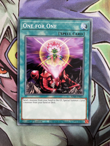 SDSA-EN027 One for One Common 1st Edition NM Yugioh Card