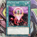 SDSA-EN027 One for One Common 1st Edition NM Yugioh Card