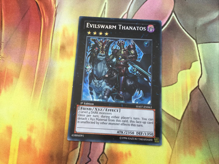 HA07-EN063 Evilswarm Thanatos ~ Yugioh Card Secret Rare 1st Edition NM / MINT