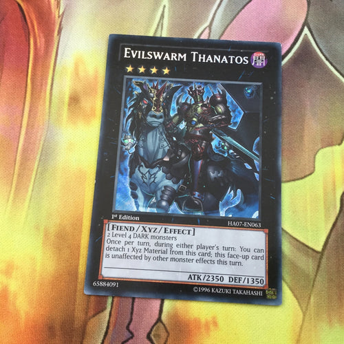 HA07-EN063 Evilswarm Thanatos ~ Yugioh Card Secret Rare 1st Edition NM / MINT