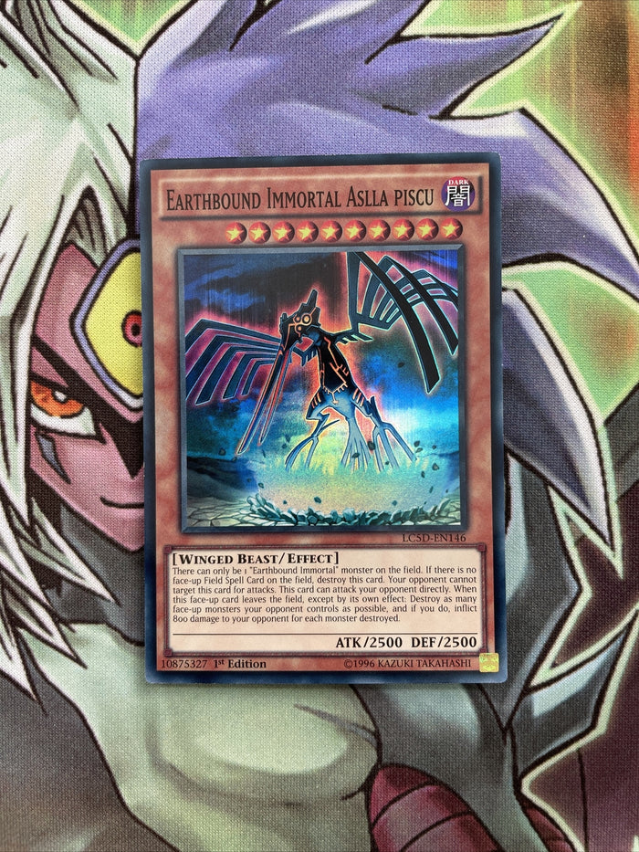 LC5D-EN146 Earthbound Immortal Aslla Piscu Super Rare 1st Edition NM Yugioh Card