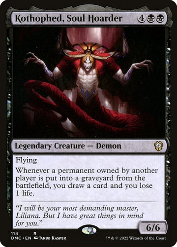 Kothophed, Soul Hoarder - Dominaria United Commander Excellent Magic MTG