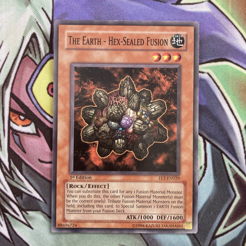 FET-EN029 The Earth - Hex-Sealed Fusion Common 1st Edition NM Yugioh Card