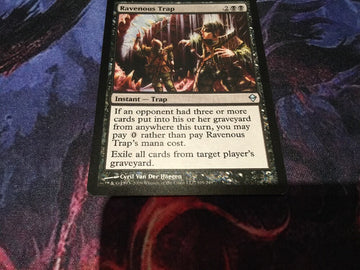 Ravenous Trap - Zendikar Excellent Magic MTG (back)