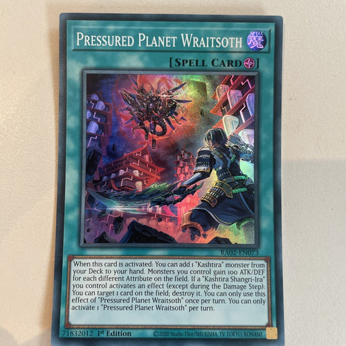 RA02-EN073 YUGIOH Pressured Planet Wraitsoth Ultra Rare Card 1st Edition NM