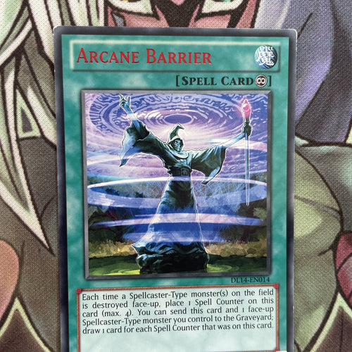 DL14-EN014 Arcane Barrier Red Rare Unl Edition LP Yugioh Card