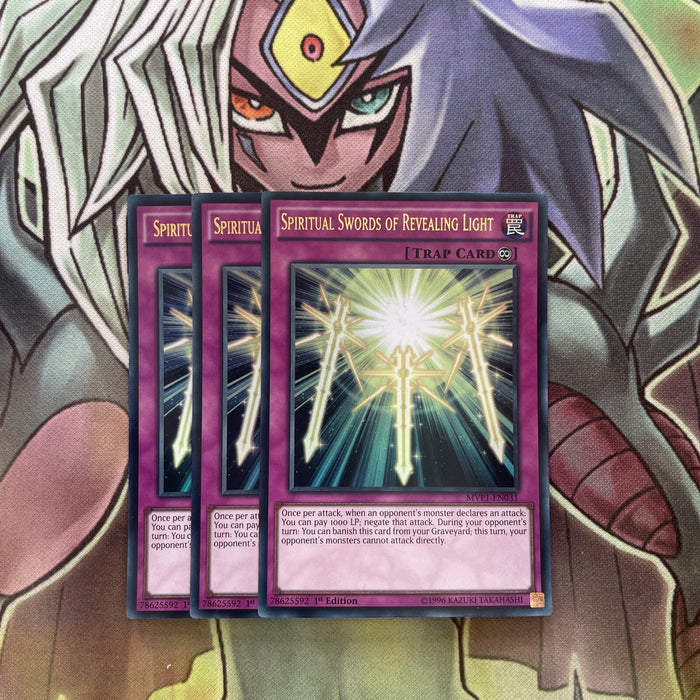 MVP1-EN031 x3 Spiritual Swords of Revealing Light Ultra Excellent Cond Yugioh