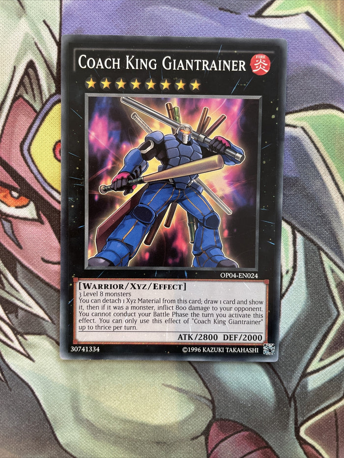 OP04-EN024 Coach King Giantrainer Common Unlimited Edition NM Yugioh Card