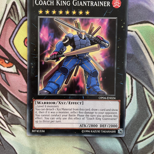 OP04-EN024 Coach King Giantrainer Common Unlimited Edition NM Yugioh Card
