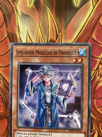 SR08-EN018 Spellbook Magician of Prophecy 1st Edition Mint YuGiOh Card (back)