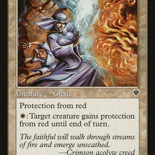 Crimson Acolyte - Invasion Excellent Magic MTG