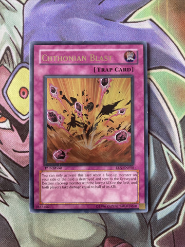 EEN-EN050 Chthonian Blast Ultimate Rare 1st Edition NM Yugioh Card