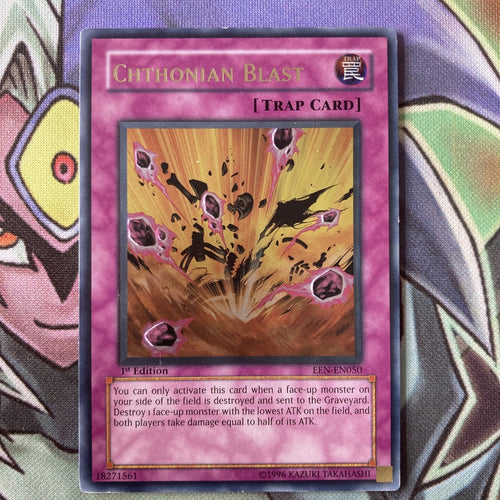 EEN-EN050 Chthonian Blast Ultimate Rare 1st Edition NM Yugioh Card