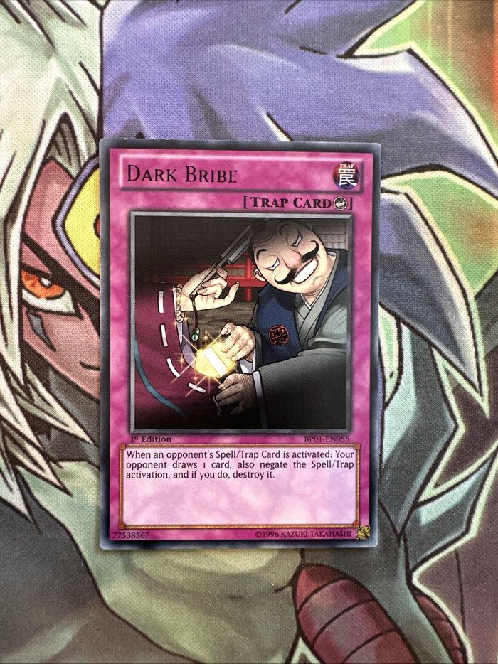 BP01-EN055 Dark Bribe Black Rare Unl Edition NM Yugioh Card