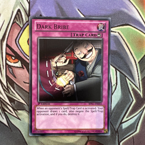 BP01-EN055 Dark Bribe Black Rare Unl Edition NM Yugioh Card