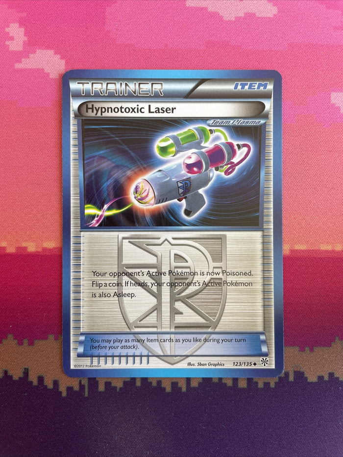 Pokemon Card Hypnotoxic Laser Plasma Storm Uncommon 123/135 Near Mint