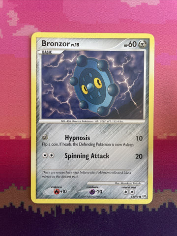 Pokemon Card Bronzor Arceus Common 54/99 Near Mint